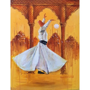 Abdul Hameed, 18 x 24 inch, Acrylic on Canvas, Figurative Painting, AC-ADHD-025